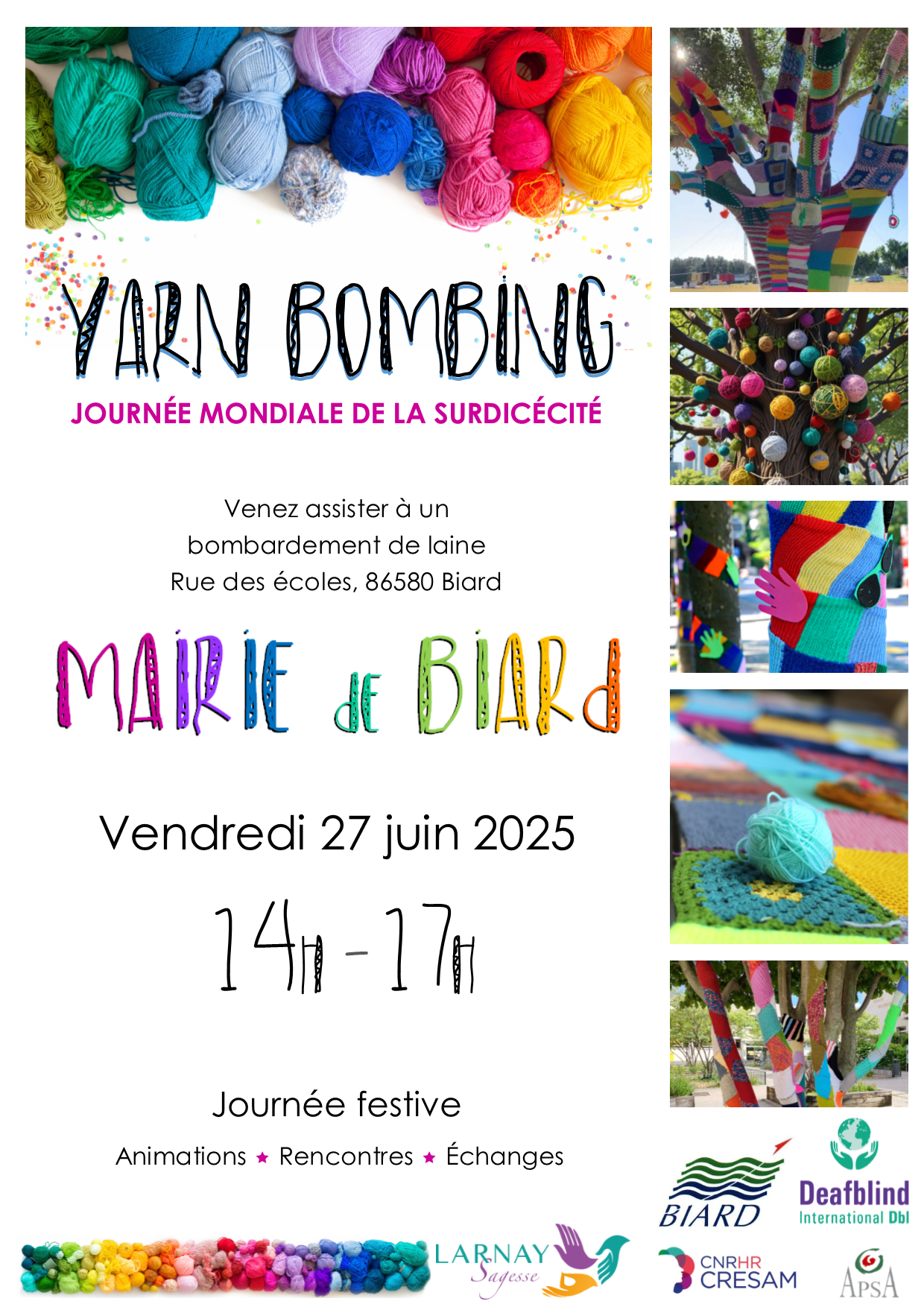 Le yarn Bombing à Poitiers